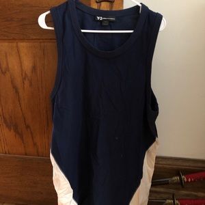 Y-3 Navy Blue Tank Top James Harden Colab Sz Large